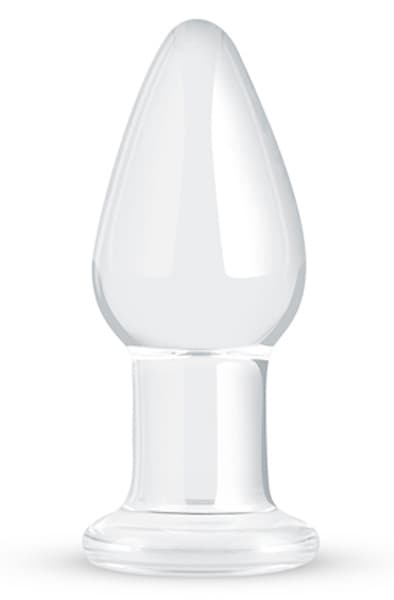 Gildo Clear Glass Buttplug 10cm Ø3,9cm Analplugg i glas