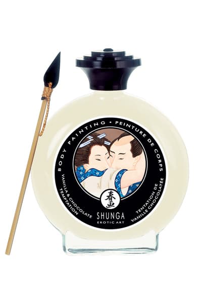 Shunga Erotic Art Bodypaint White Chocolate Vanilla 100ml Kroppsfärg