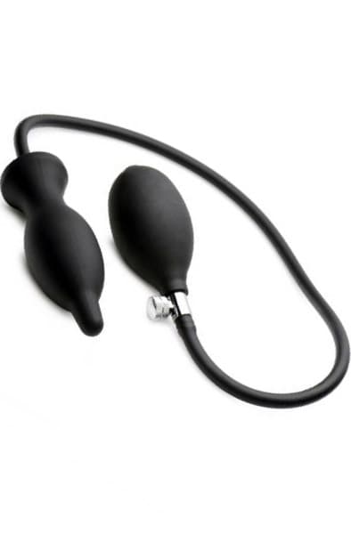Master Series Dark Inflator Anal Plug Uppblåsbar analplugg