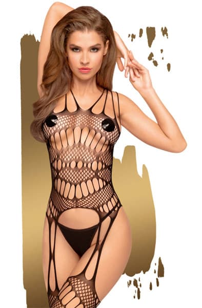 Penthouse Fatal Look Black XL Bodystocking