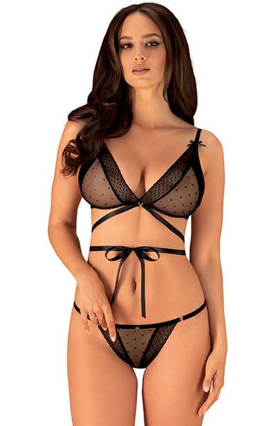 Obsessive Bowessa 2-pcs Set S/M Sexiga underkläder