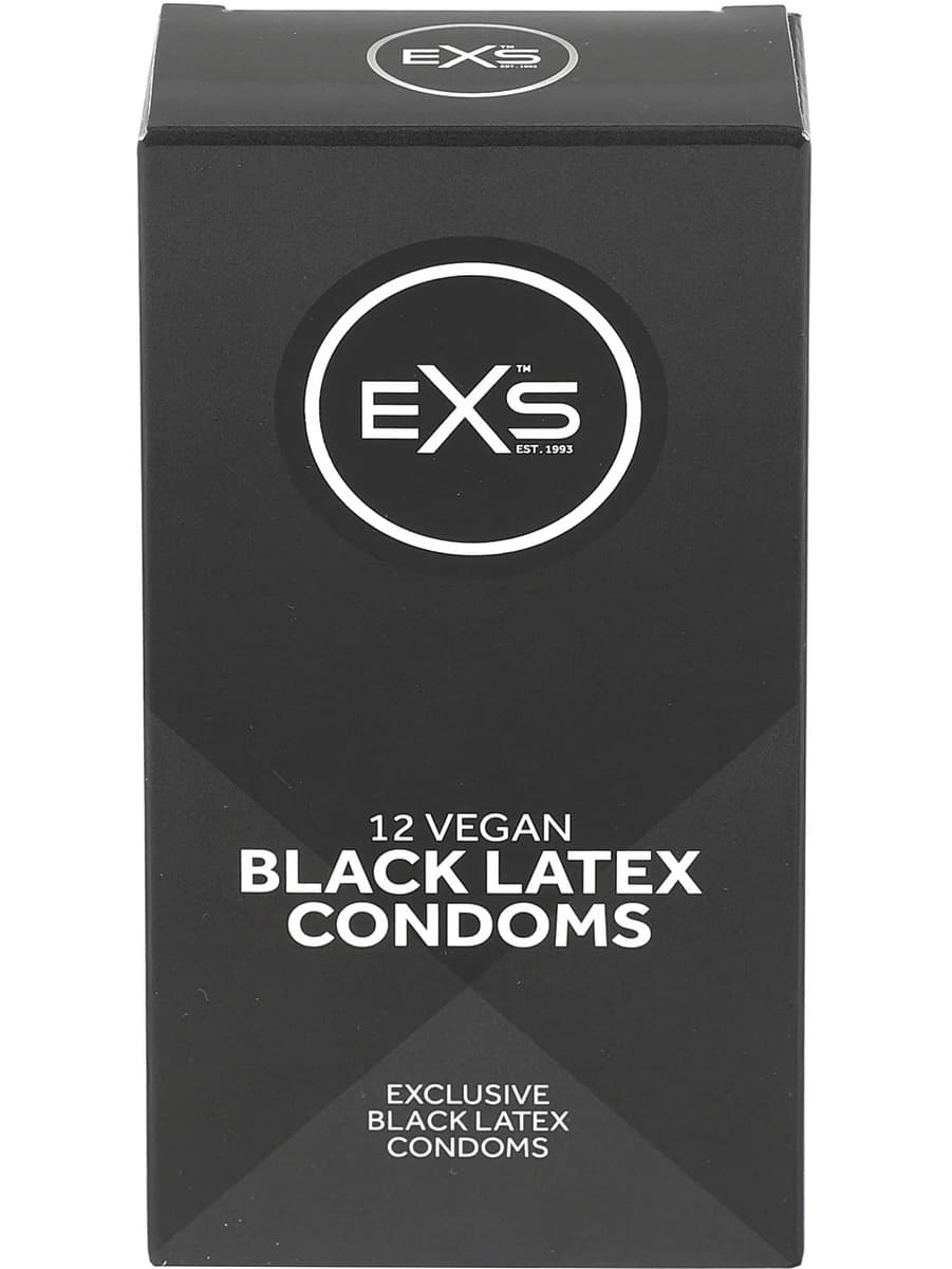 EXS Black Latex: Kondomer, 12-pack