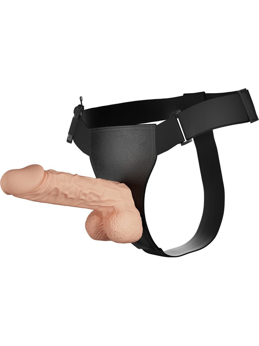 Baile: Ultra Harness with Multi-Speed Strap-On, 24 cm