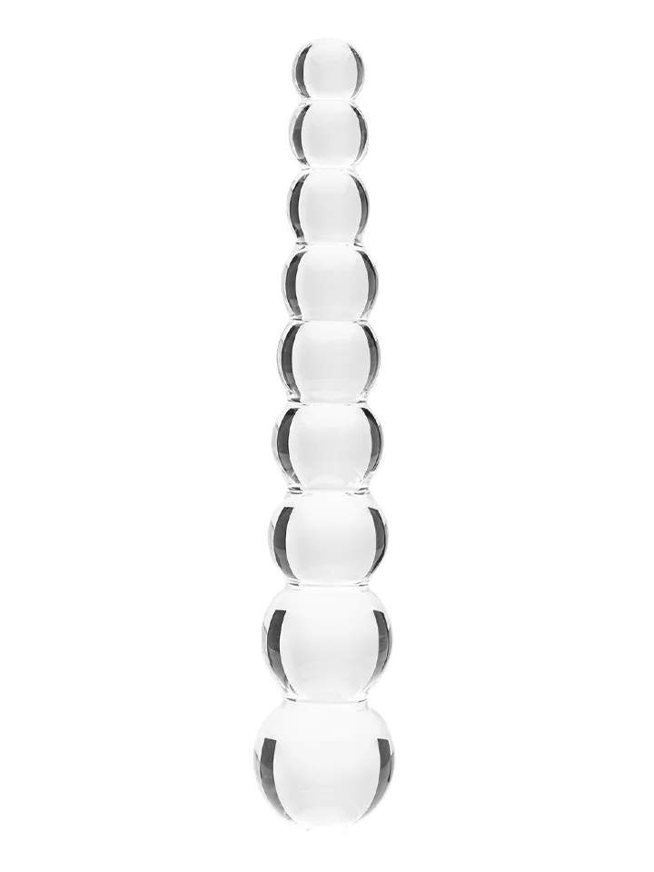 Clarity Elysian Pearls Glass Dildo