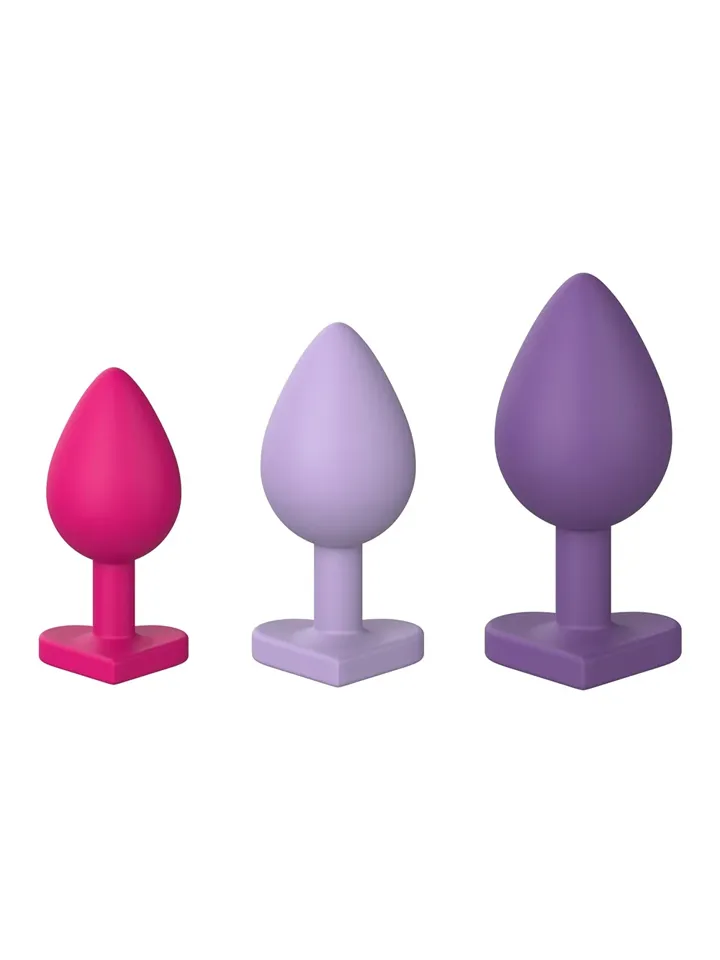 Triple Heart Anal Plug Set