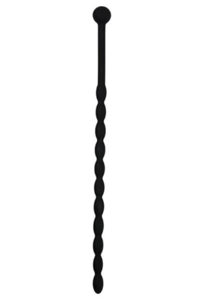 Sinner Gear Ribbed Silicone Dilator Black Dilator
