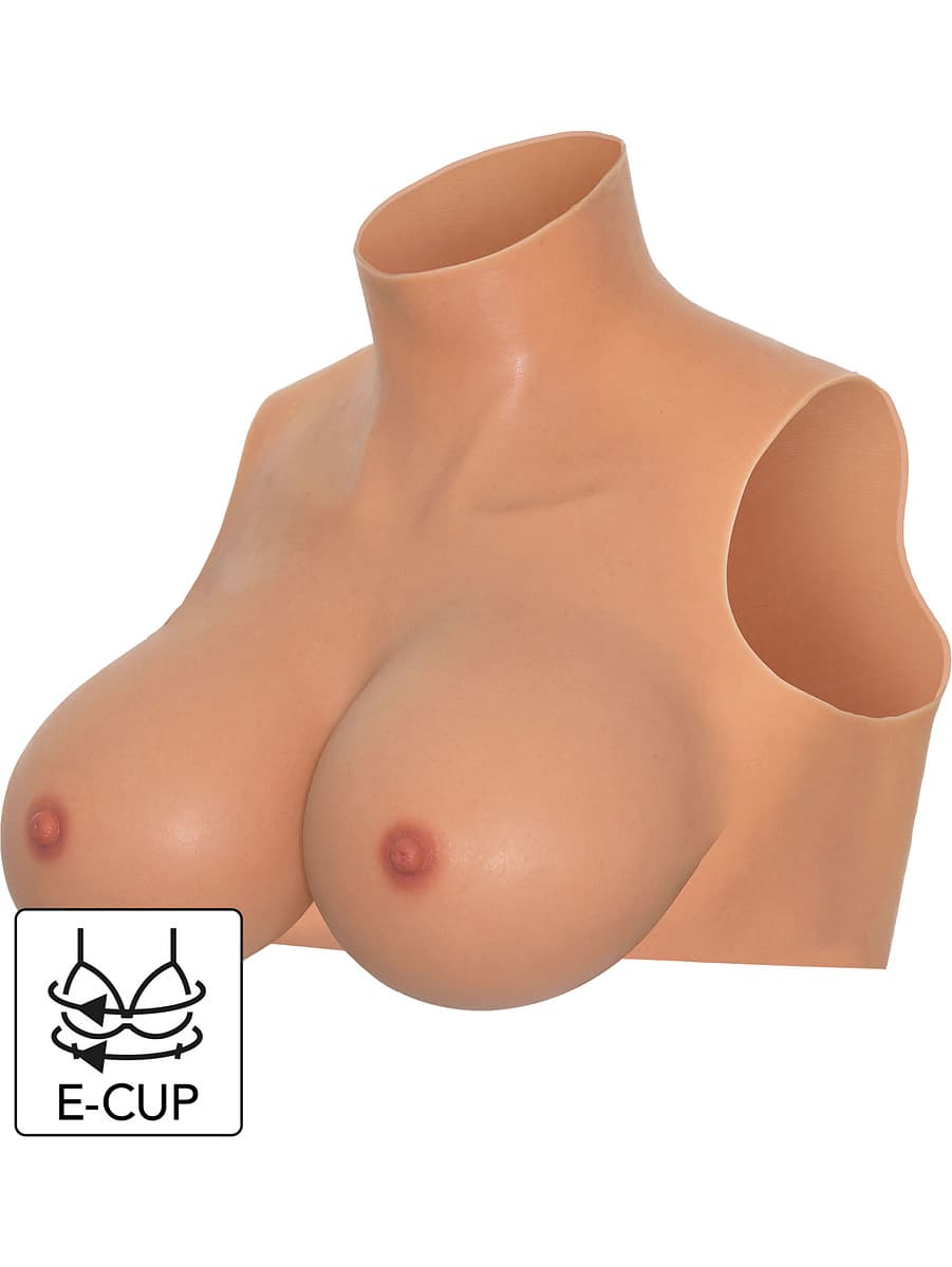 Hidden Desire: Alter Ego, Wearable E-Cup Breasts Top with High Neck