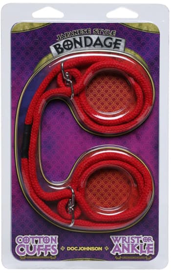 Bind & Tie Cuffs Red