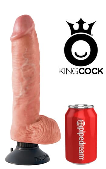 King Cock Vibrating Dildo 26 cm Mörk