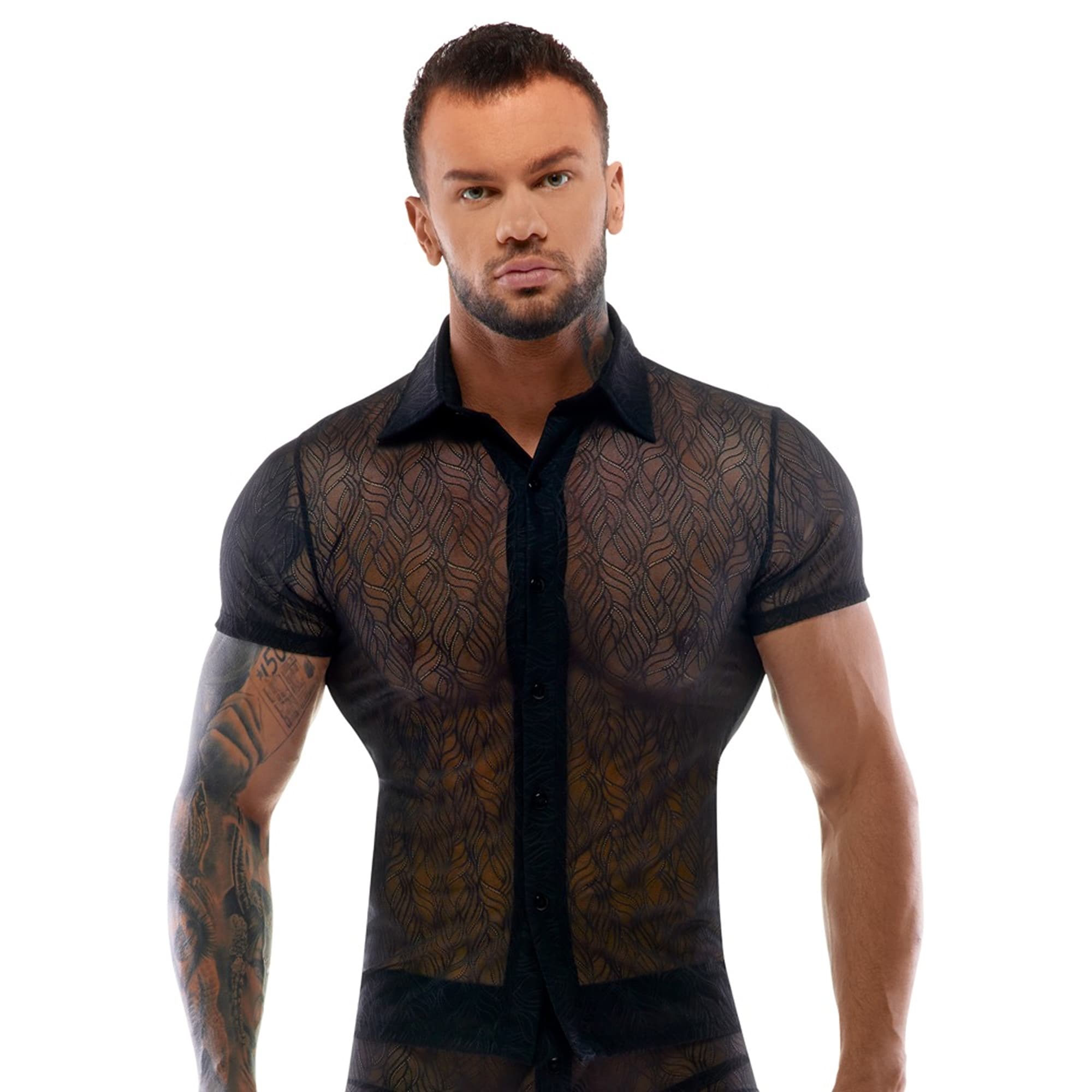 Svenjoyment - Men"'s Shirt Buttons - Transparent - M