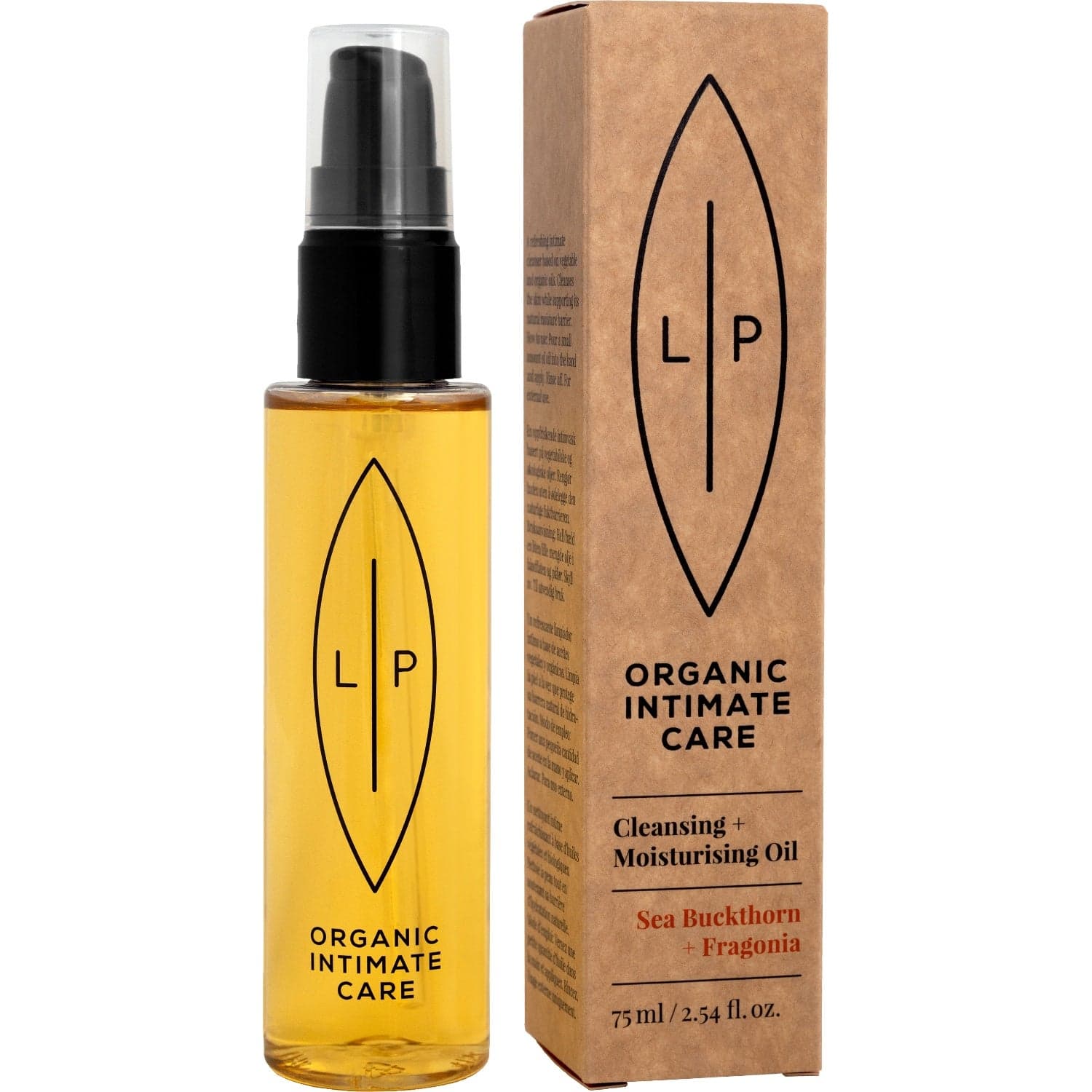 Lip Intimate Care Cleansing + Moisturising Oil Sea Buckthorn + Fragonia - 75 ml