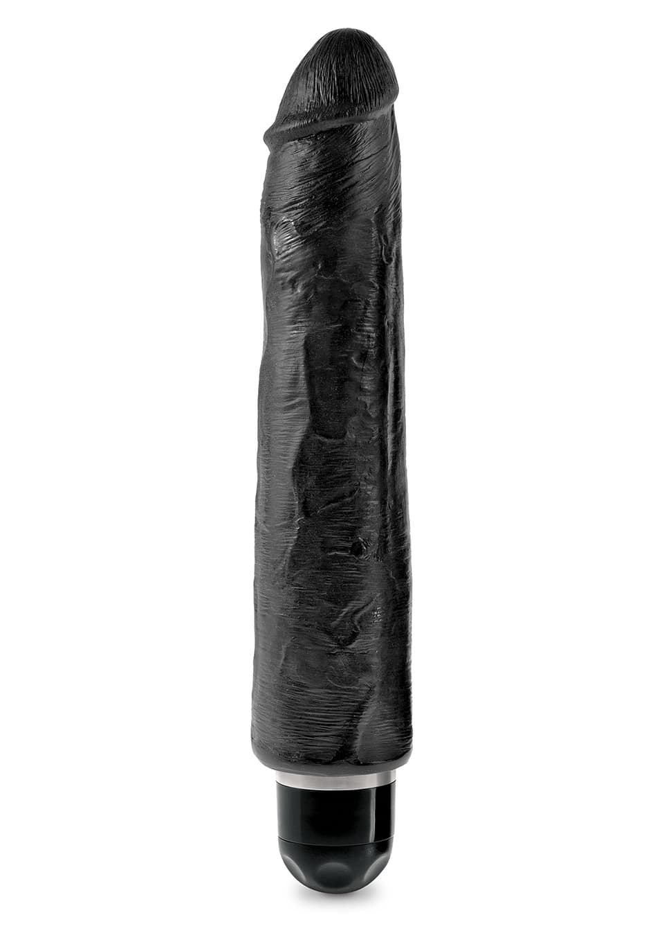 KING COCK 10"'"' VIBR STIFFY BLACK