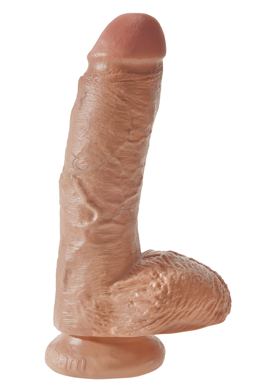 KING COCK 8"'"' COCK WITH BALLS TAN
