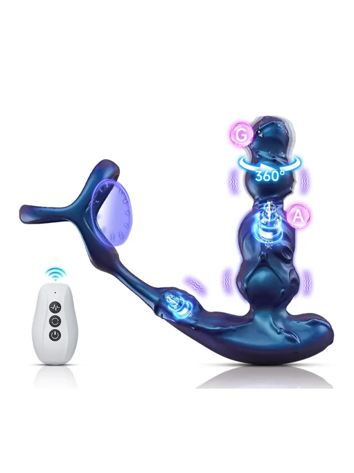 Penerotaty Vibrating Plug + Ballstretcher