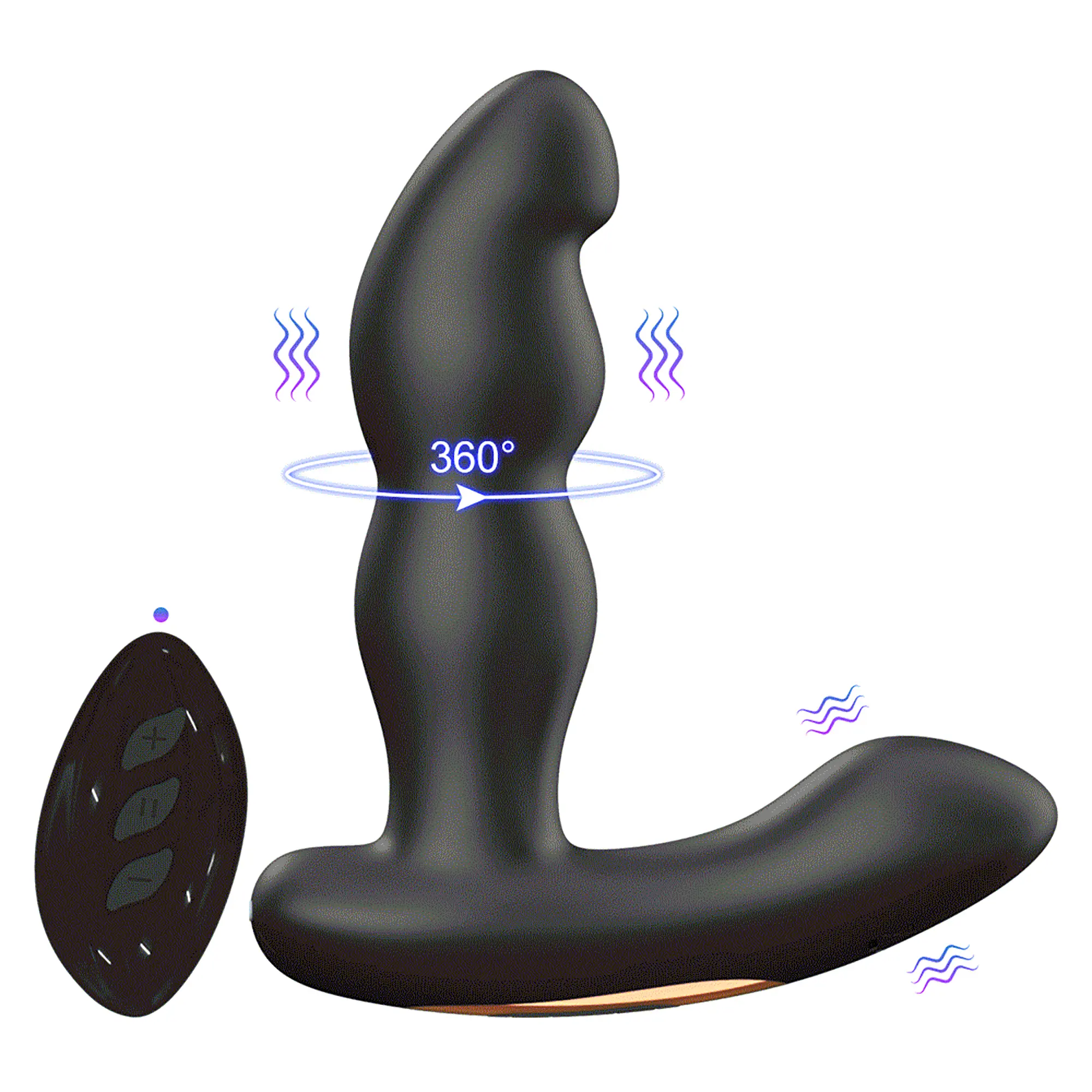 Rotating Prostate Massager With Remote Control